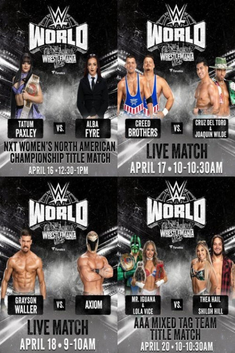 LIVE matches from WWE World: April 19, 2026 Part 2 (2026)