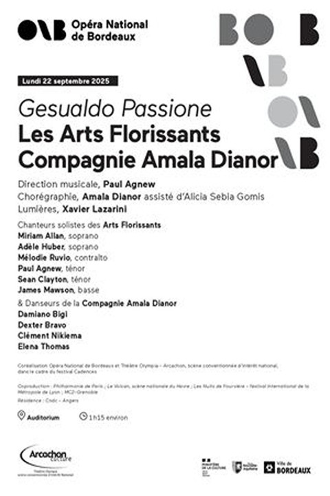 Amala Dianor et Les Arts Florissants : Gesualdo Passione Nuits de Fourvière 2026 (2026)